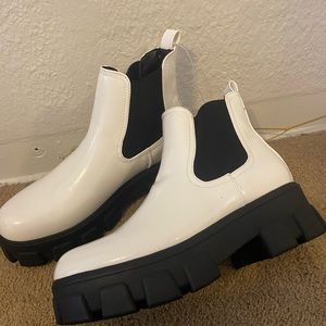 White chunky boots!